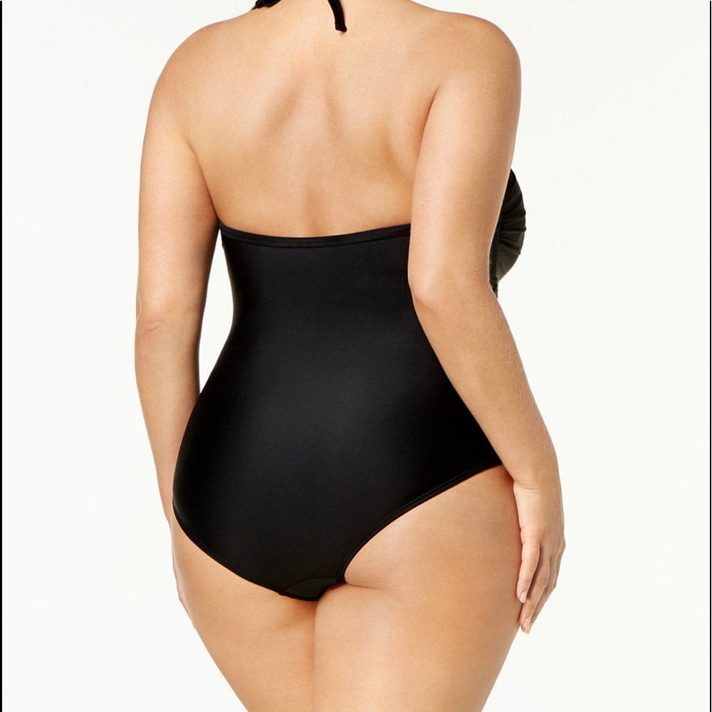 ! Plus Size Black Swimsuit - Picture 2 of 4